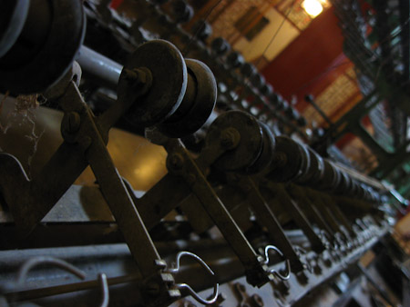 Antique silk machine